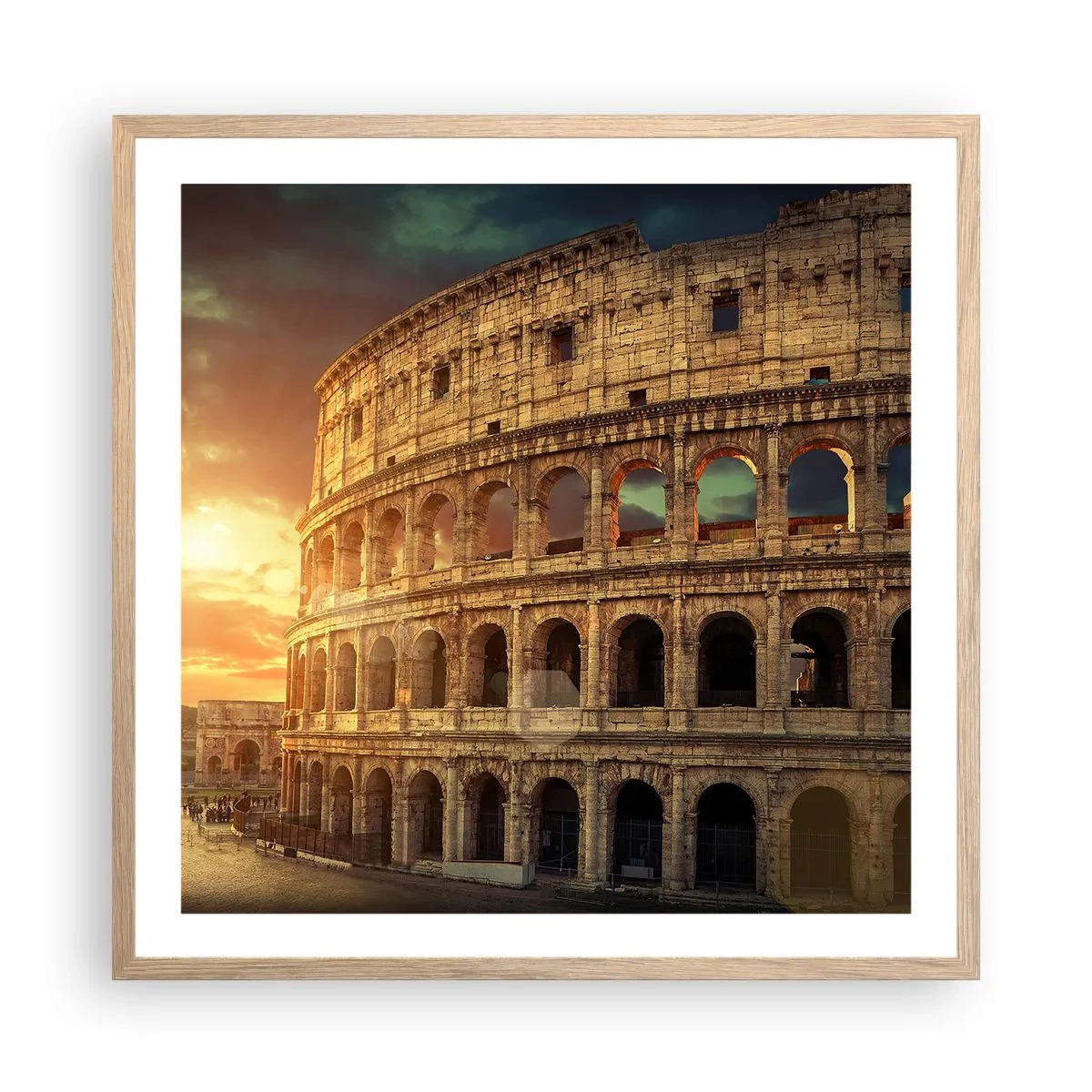 Poster in cornice rovere chiaro - Impressione colossale - 60x60 cm