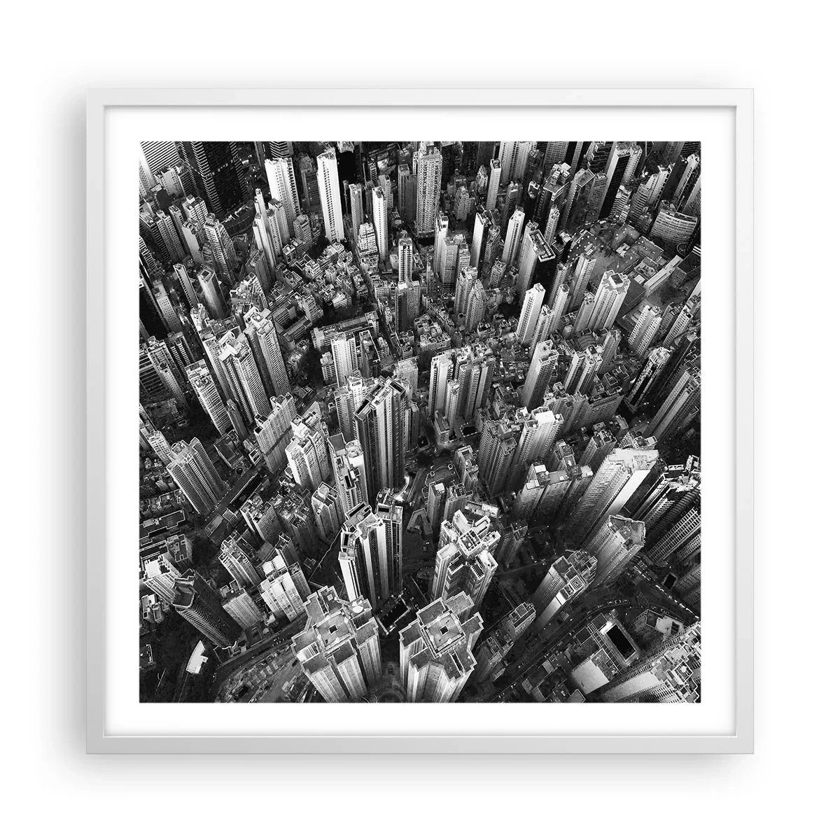 Poster in cornice bianca - Ancora più in alto - 60x60 cm