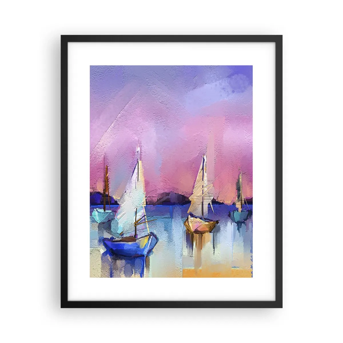 Poster in cornice nera - Direzione: mare aperto - 40x50 cm