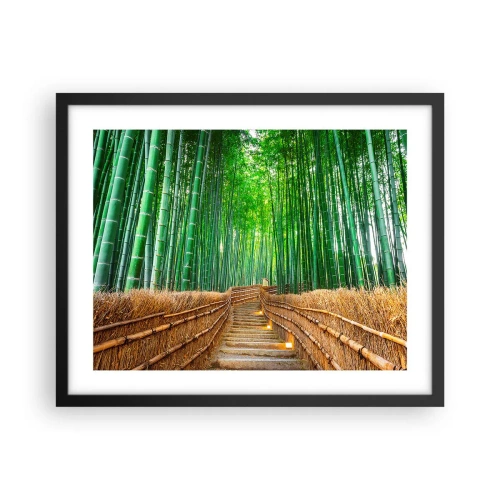 Poster in cornice nera - Essenza della natura asiatica - 50x40 cm