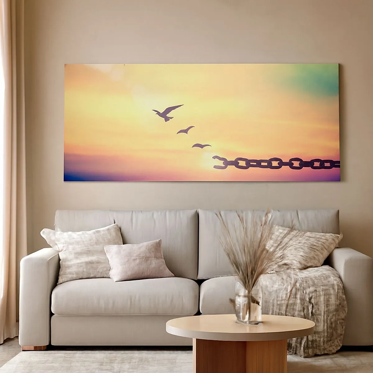 Quadro su tela - Stampe su Tela - La vittoria della libertà - 100x40 cm