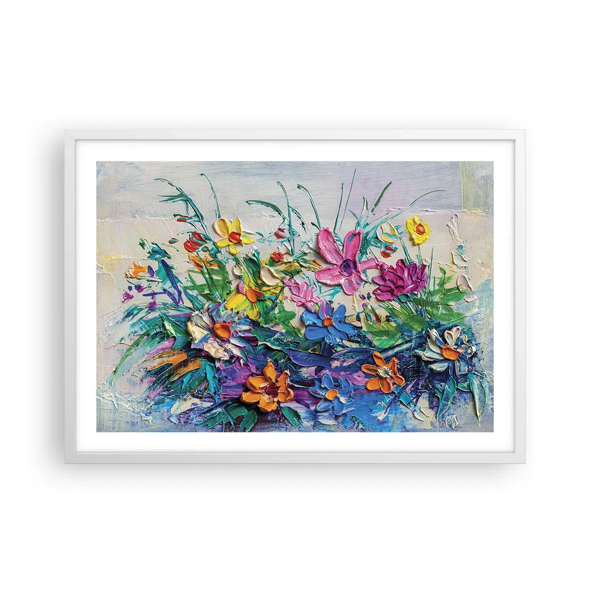 Poster in cornice bianca - Natura per niente morta - 70x50 cm