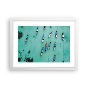 Poster in cornice bianca - In gioiosa attesa - 40x30 cm