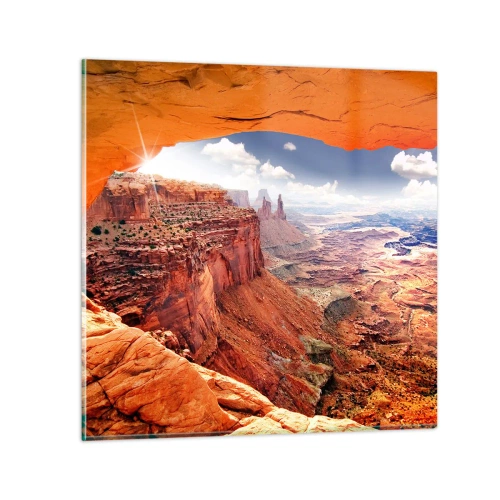 Quadro su vetro - Scolpiti dalla natura - 70x70 cm