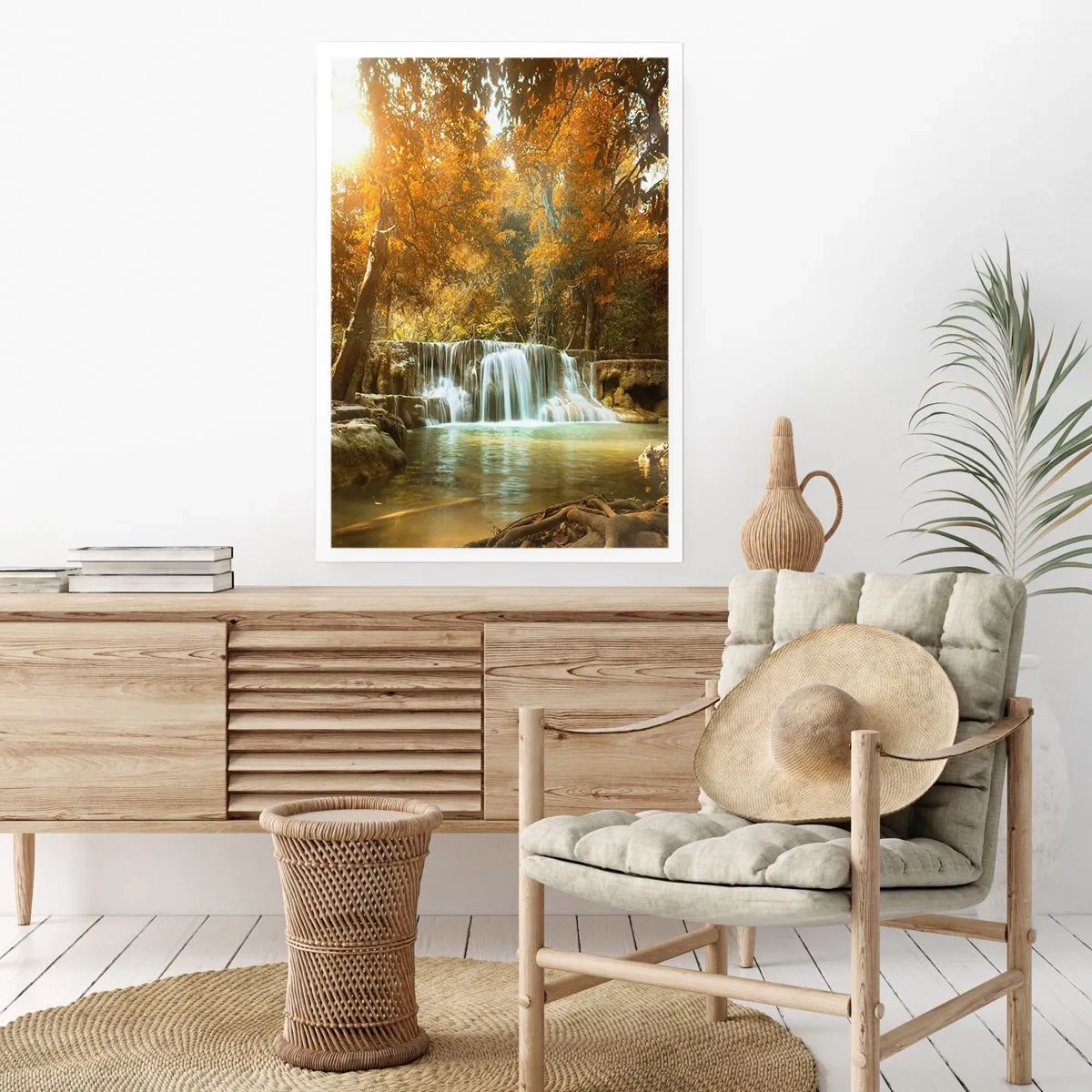 Poster - Cascata nel parco - 61x91 cm