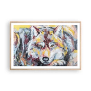 Poster in cornice rovere chiaro - Pace tra i suoi - 91x61 cm