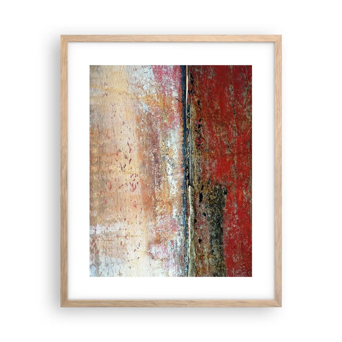 Poster in cornice rovere chiaro - Forse è il mare - 40x50 cm