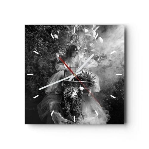 Orologio da parete - Orologio in Vetro - Madre natura stessa - 40x40 cm