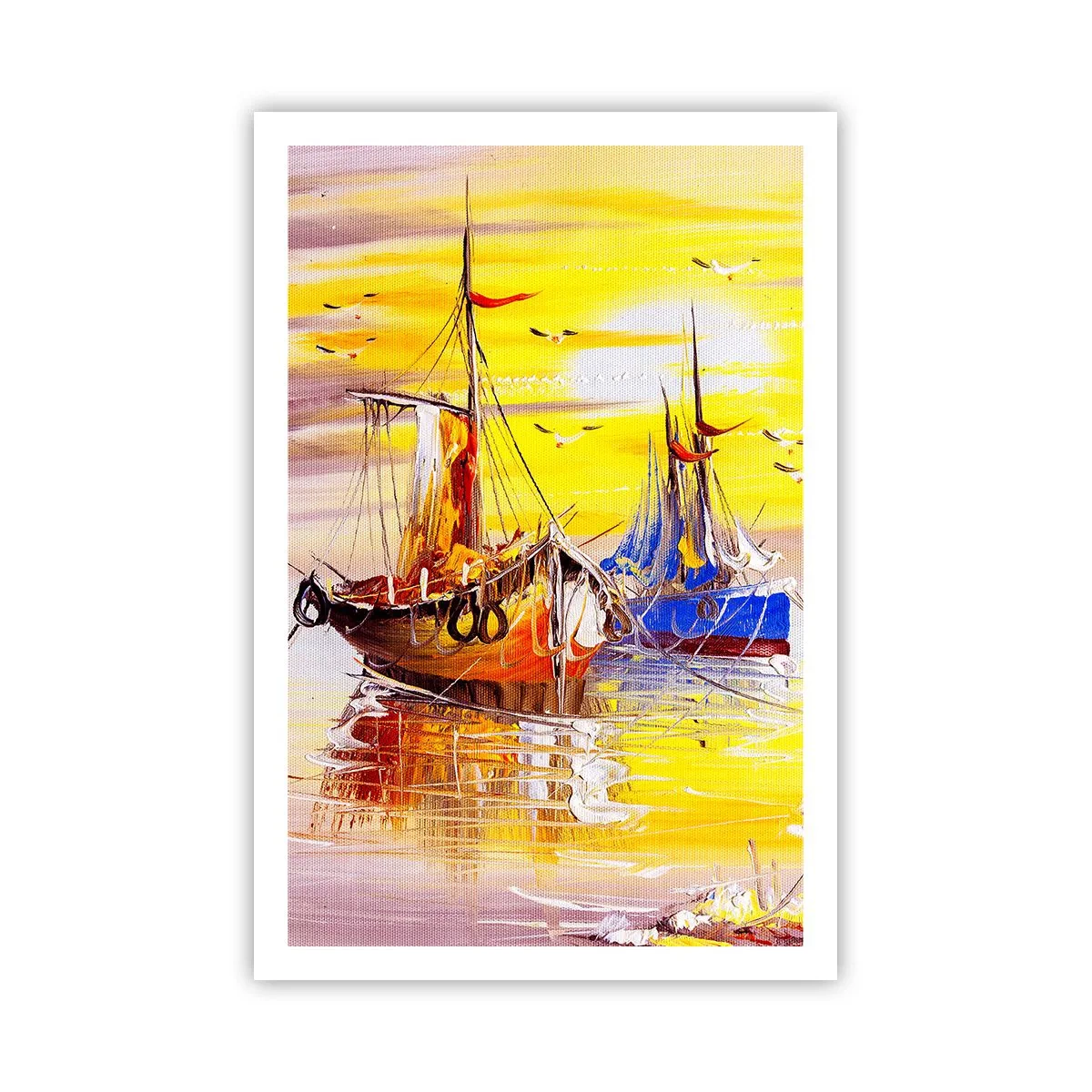 Poster - Meritato riposo nel porto - 61x91 cm