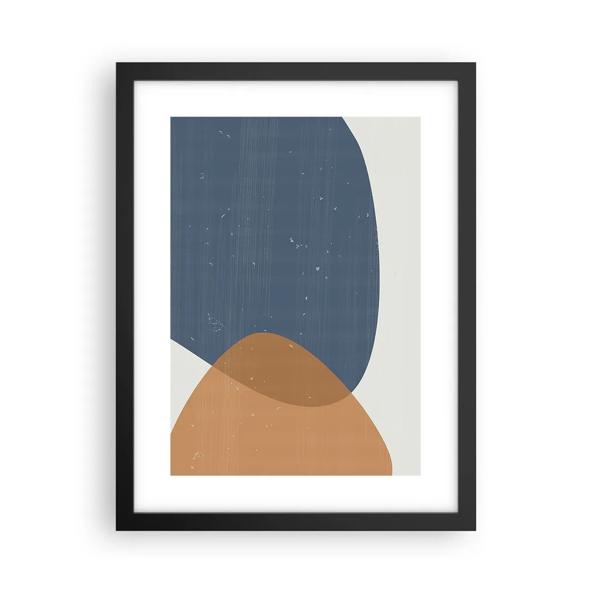 Poster in cornice nera - Ovali e influenze - 30x40 cm