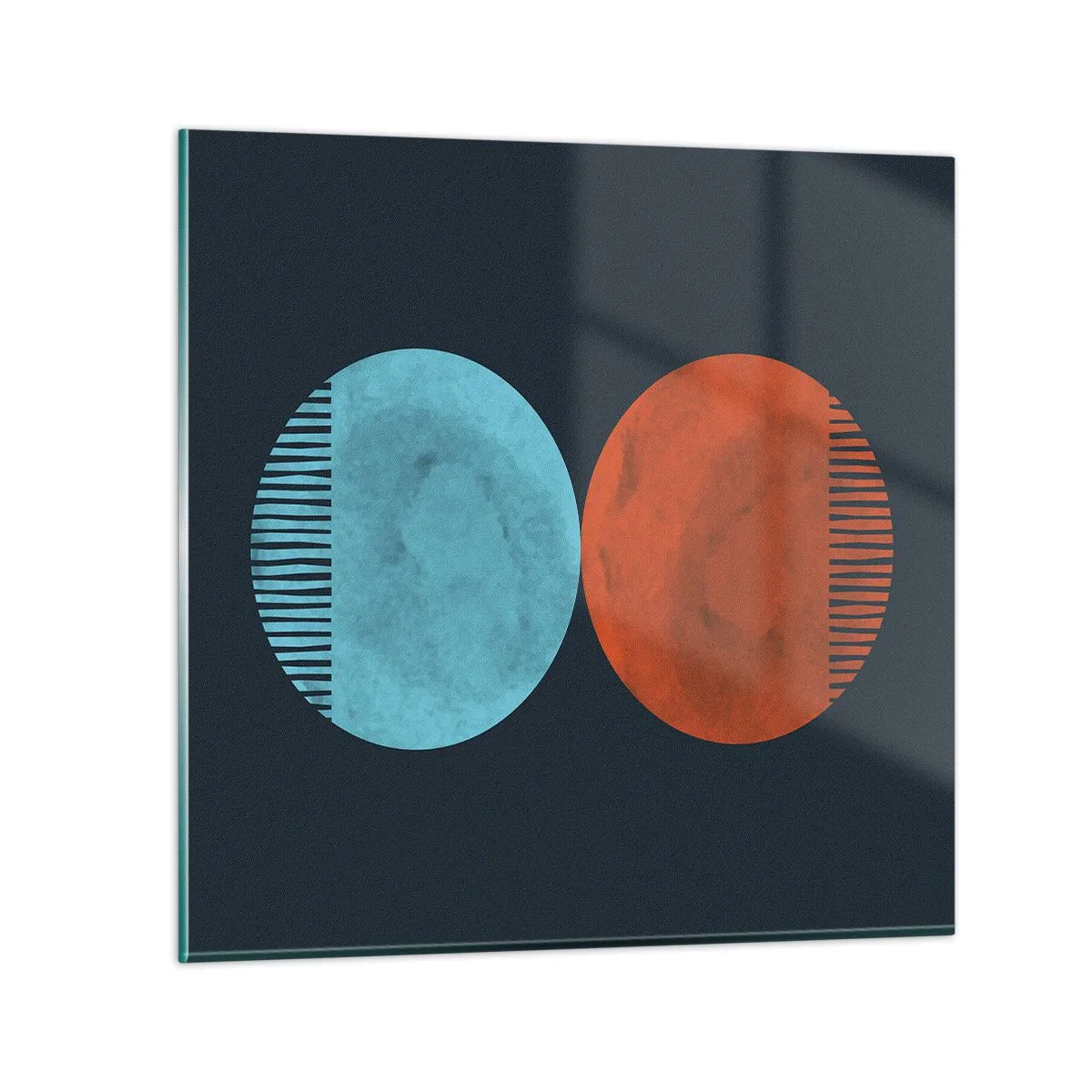 Quadro su vetro - Solo geometria? - 40x40 cm