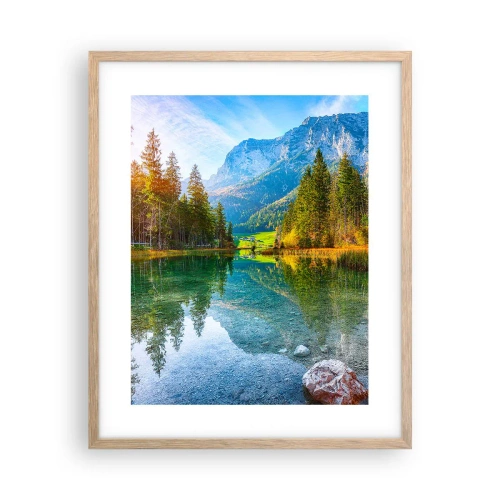 Poster in cornice rovere chiaro - La mitezza dell'autunno - 40x50 cm