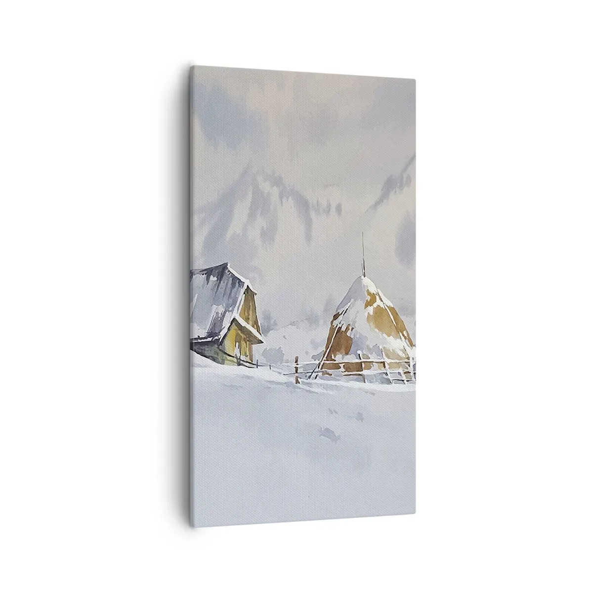 Quadro su tela - Stampe su Tela - Nella valle innevata - 55x100 cm