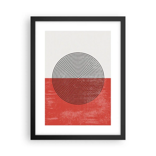 Poster in cornice nera - Dritto al centro - 30x40 cm