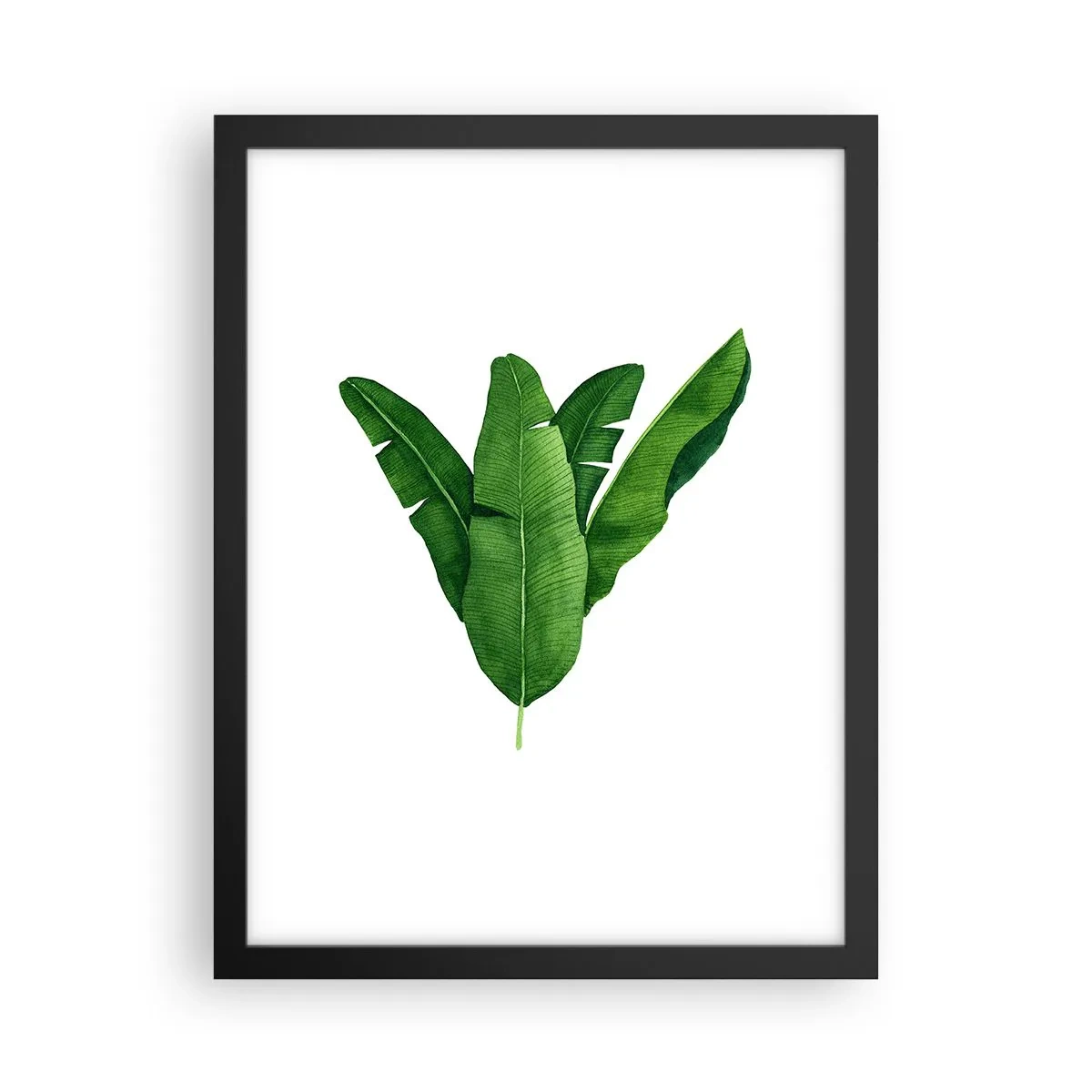 Poster in cornice nera - Simmetria verde - 30x40 cm