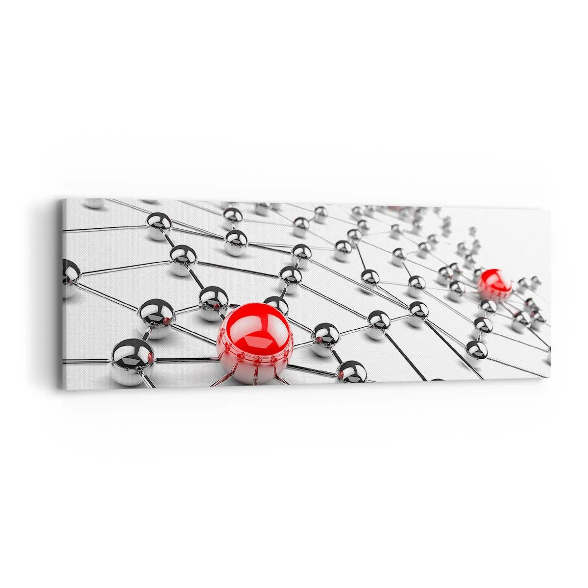 Quadro su tela - Stampe su Tela - Rete argentea - 90x30 cm