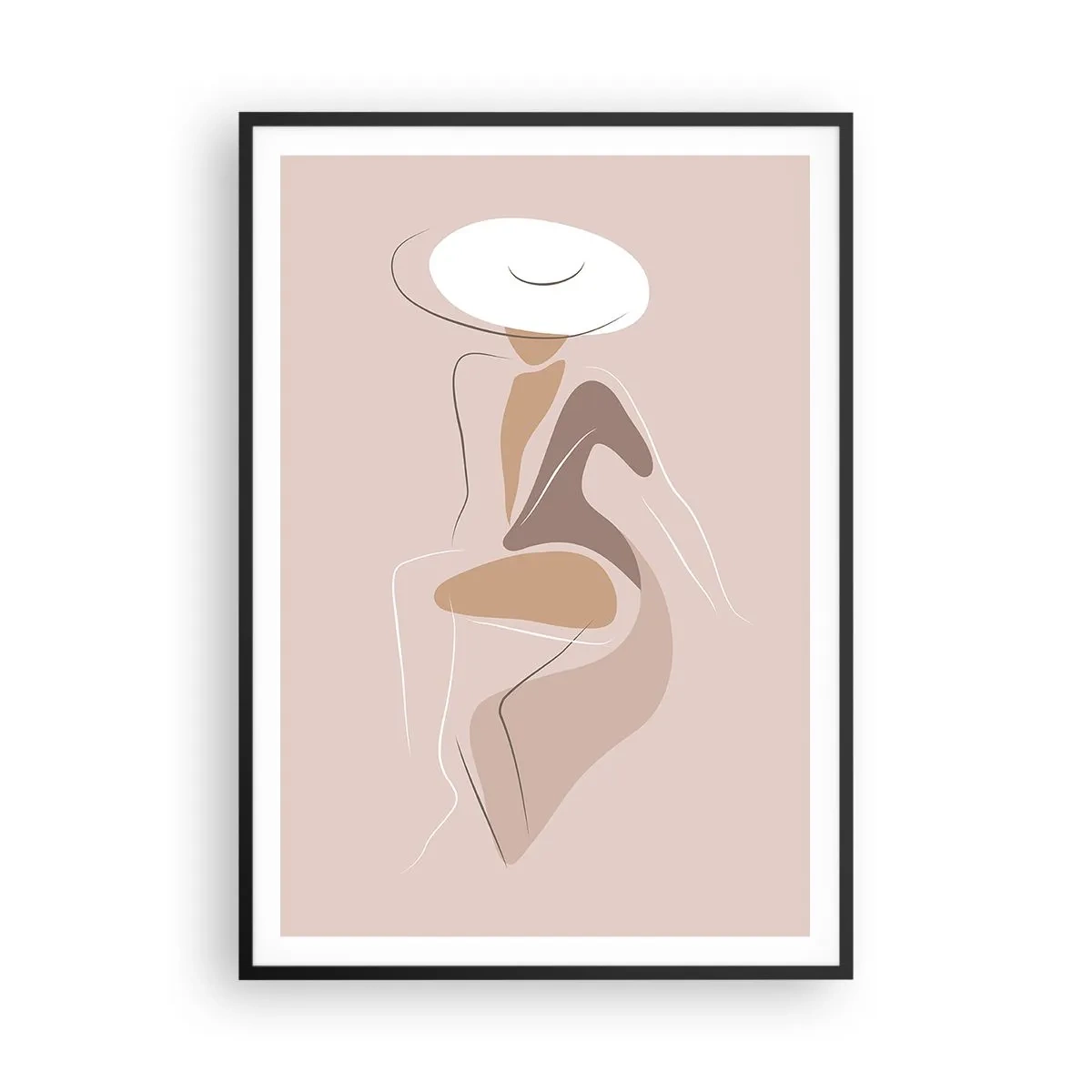 Poster in cornice nera - Essere una dama - 70x100 cm