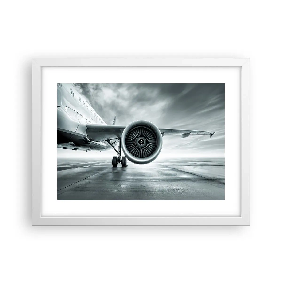 Poster in cornice bianca - C'è la forza! - 40x30 cm