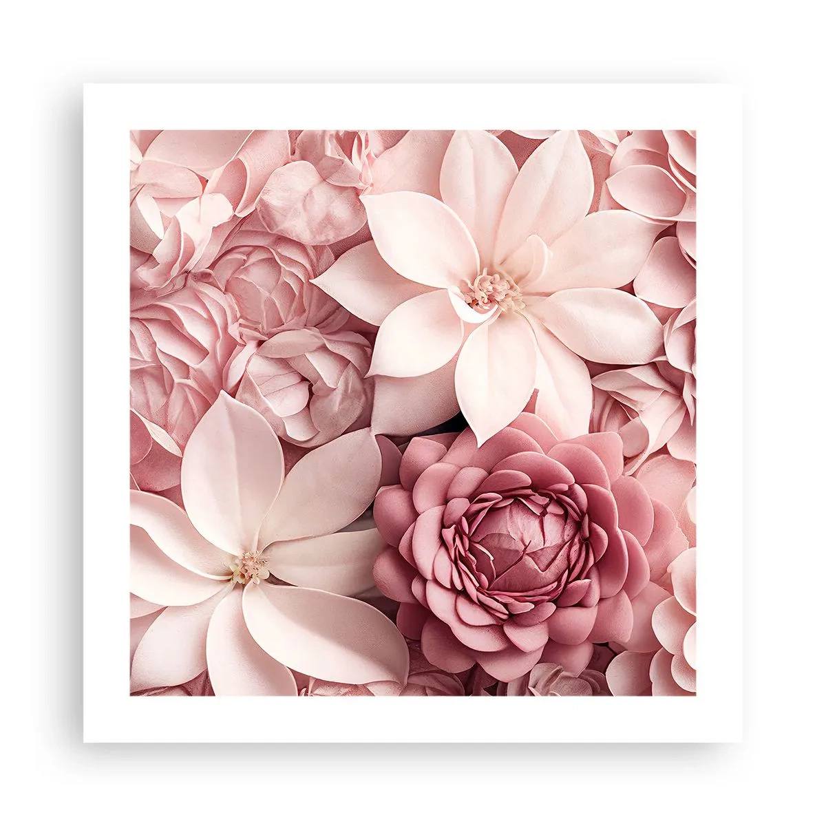 Poster - Nei petali di rosa - 50x50 cm