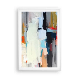 Poster in cornice bianca - C'è una logica? - 61x91 cm