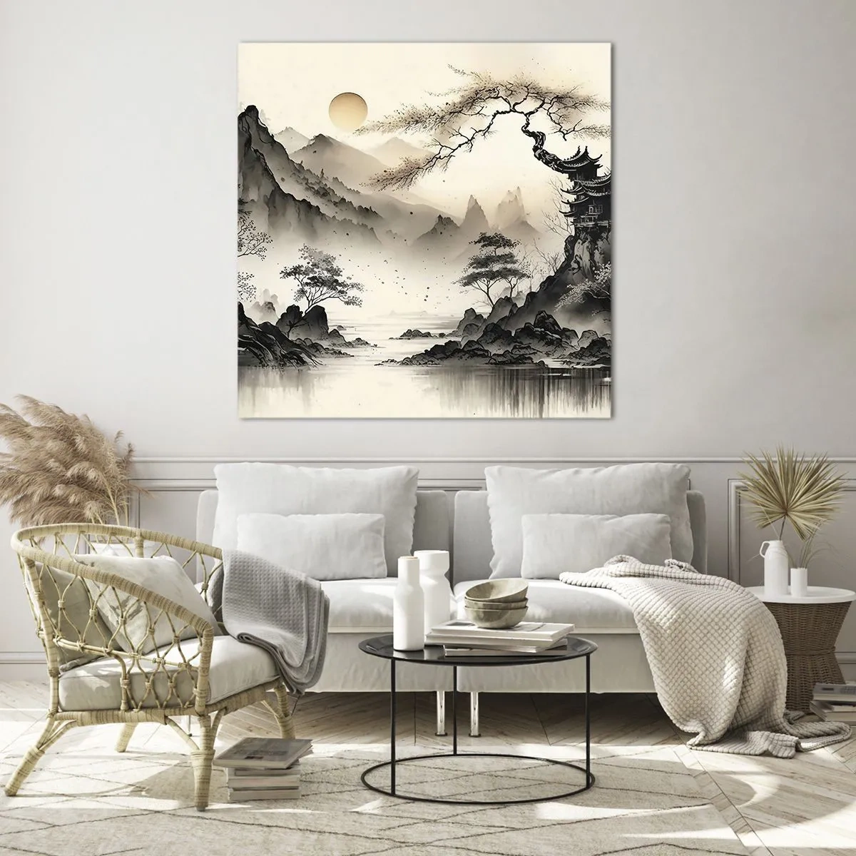 Quadro su vetro - Il fascino irripetibile dell'oriente - 60x60 cm