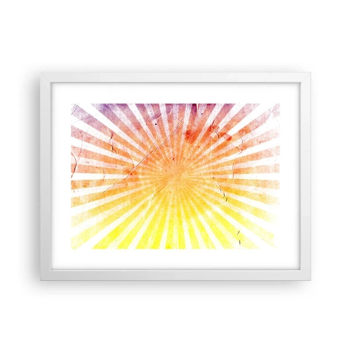 Poster in cornice bianca - Albe e tramonti - 40x30 cm