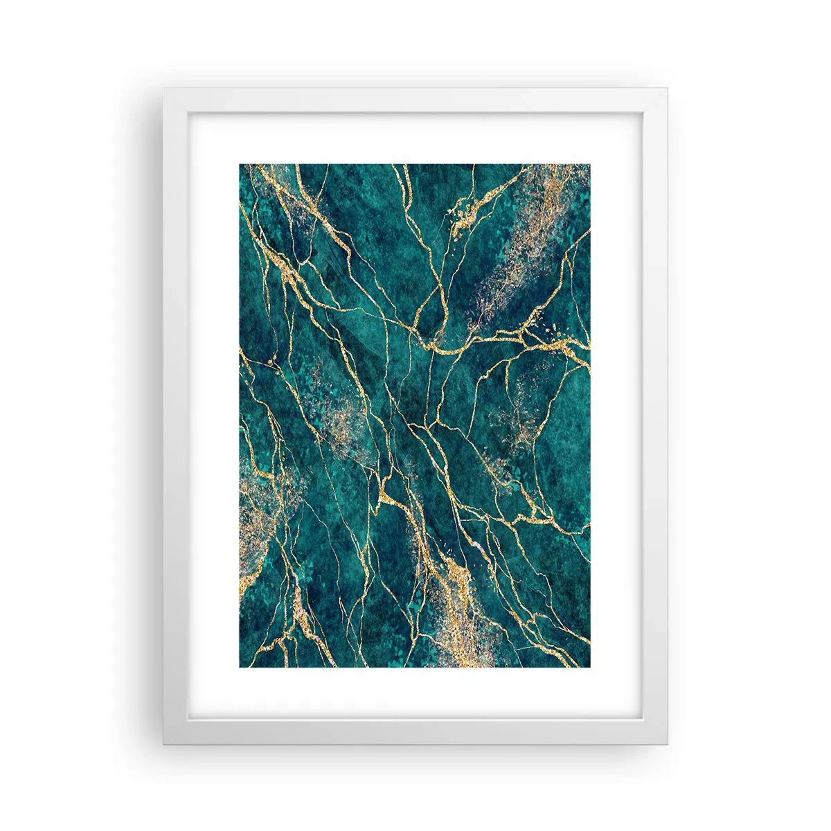 Poster in cornice bianca - La vena d'oro - 30x40 cm