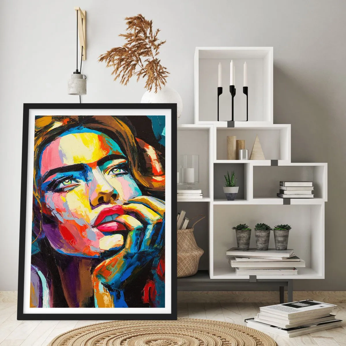 Poster in cornice nera - I sogni come uccelli planano nel cielo - 50x70 cm