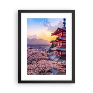 Poster in cornice nera - L'essenza dell'anima giapponese - 30x40 cm