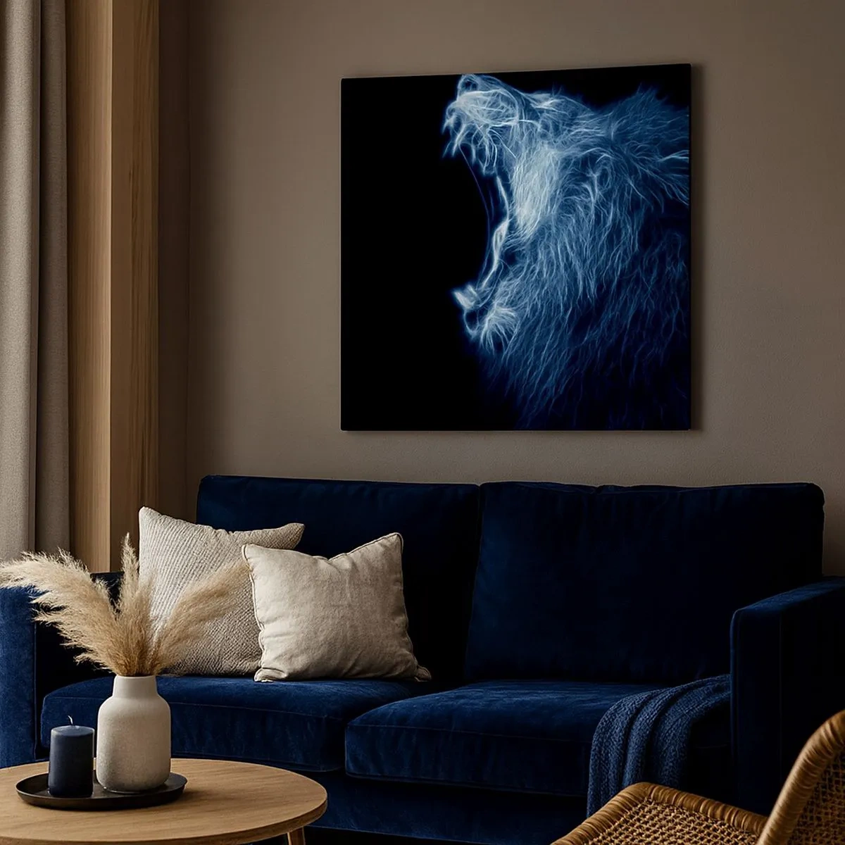 Quadro su tela - Stampe su Tela - La rabbia infuocata del re - 30x30 cm