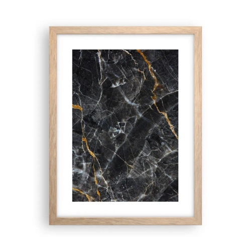 Poster in cornice rovere chiaro - La vita interiore delle pietre - 30x40 cm