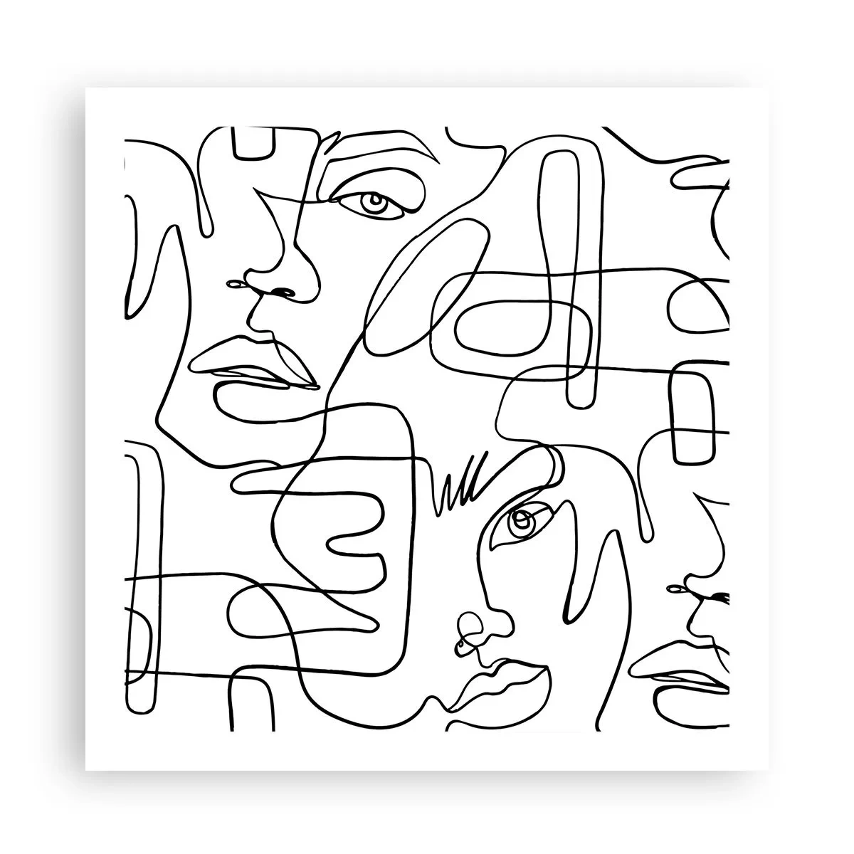 Poster - Emozioni intrecciate - 60x60 cm