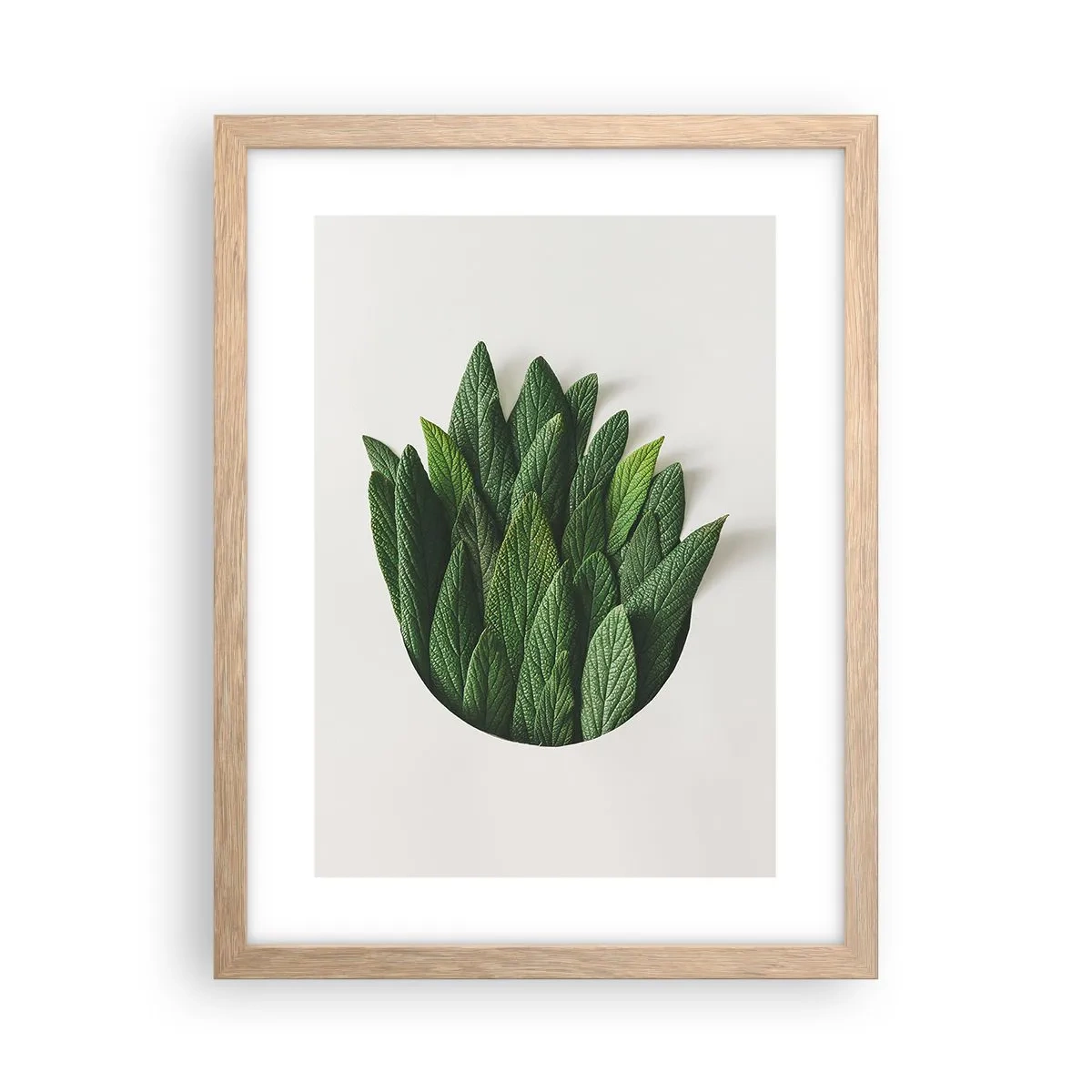 Poster in cornice rovere chiaro - Curiosità irrefrenabile - 30x40 cm