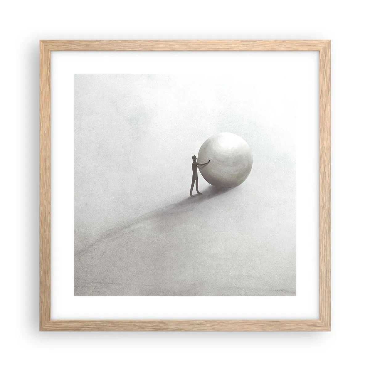 Poster in cornice rovere chiaro - Il gioco della vita - 40x40 cm