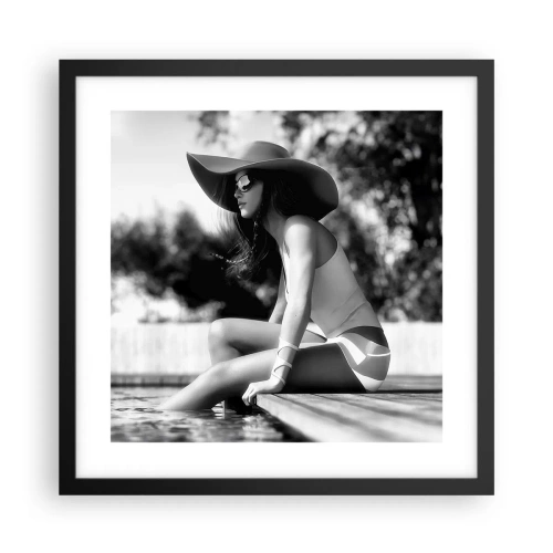 Poster in cornice nera - Sogno estivo - 40x40 cm