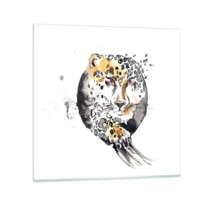 Quadro su vetro - Bellezza predatrice - 30x30 cm