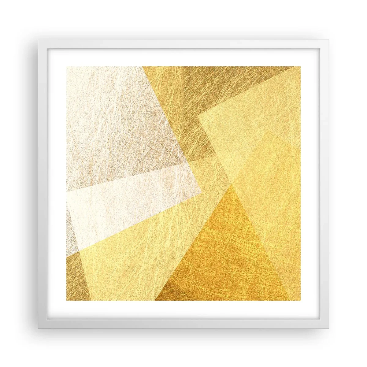 Poster in cornice bianca - La pace della geometria - 50x50 cm