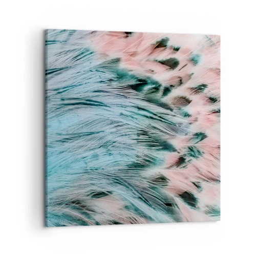 Quadro su tela - Stampe su Tela - Piumino rosa zaffiro - 50x50 cm