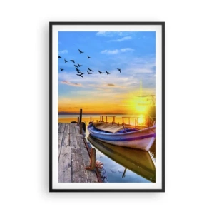 Poster in cornice nera - A domani - 61x91 cm