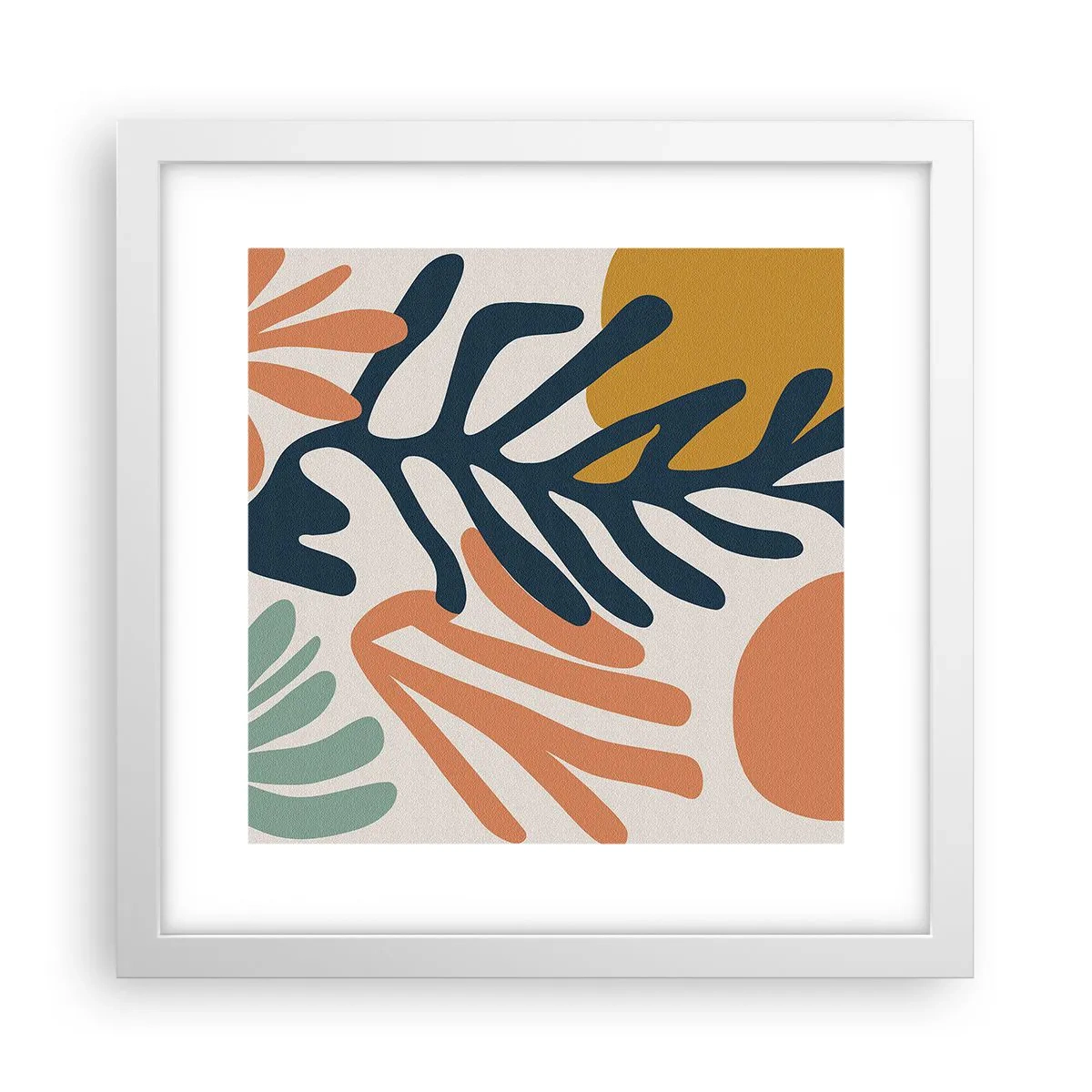 Poster in cornice bianca - Mare di coralli - 30x30 cm