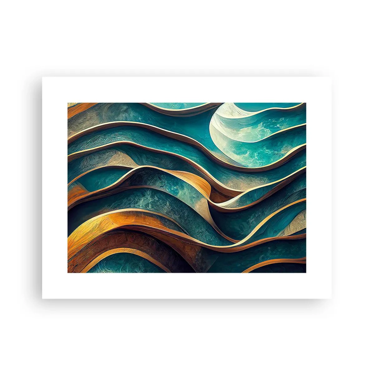 Poster - I meandri del blu - 40x30 cm