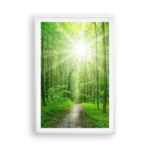 Poster in cornice bianca - Cattedrale verde - 61x91 cm
