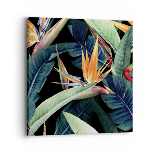 Quadro su tela - Stampe su Tela - I fiori fiammeggianti dei tropici - 30x30 cm