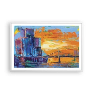 Poster in cornice bianca - Cultura e natura - 91x61 cm