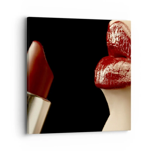 Quadro su tela - Stampe su Tela - Sensualità e splendore del carminio - 40x40 cm