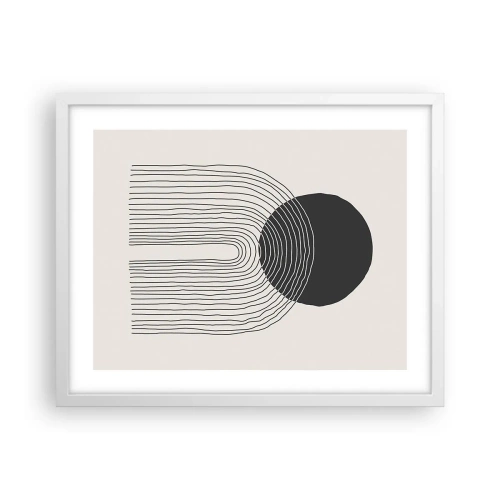 Poster in cornice bianca - Tremore e fiducia - 50x40 cm