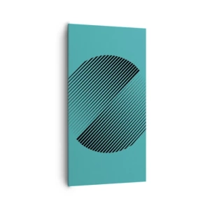 Quadro su tela - Stampe su Tela - Cerchio: variazione geometrica - 65x120 cm