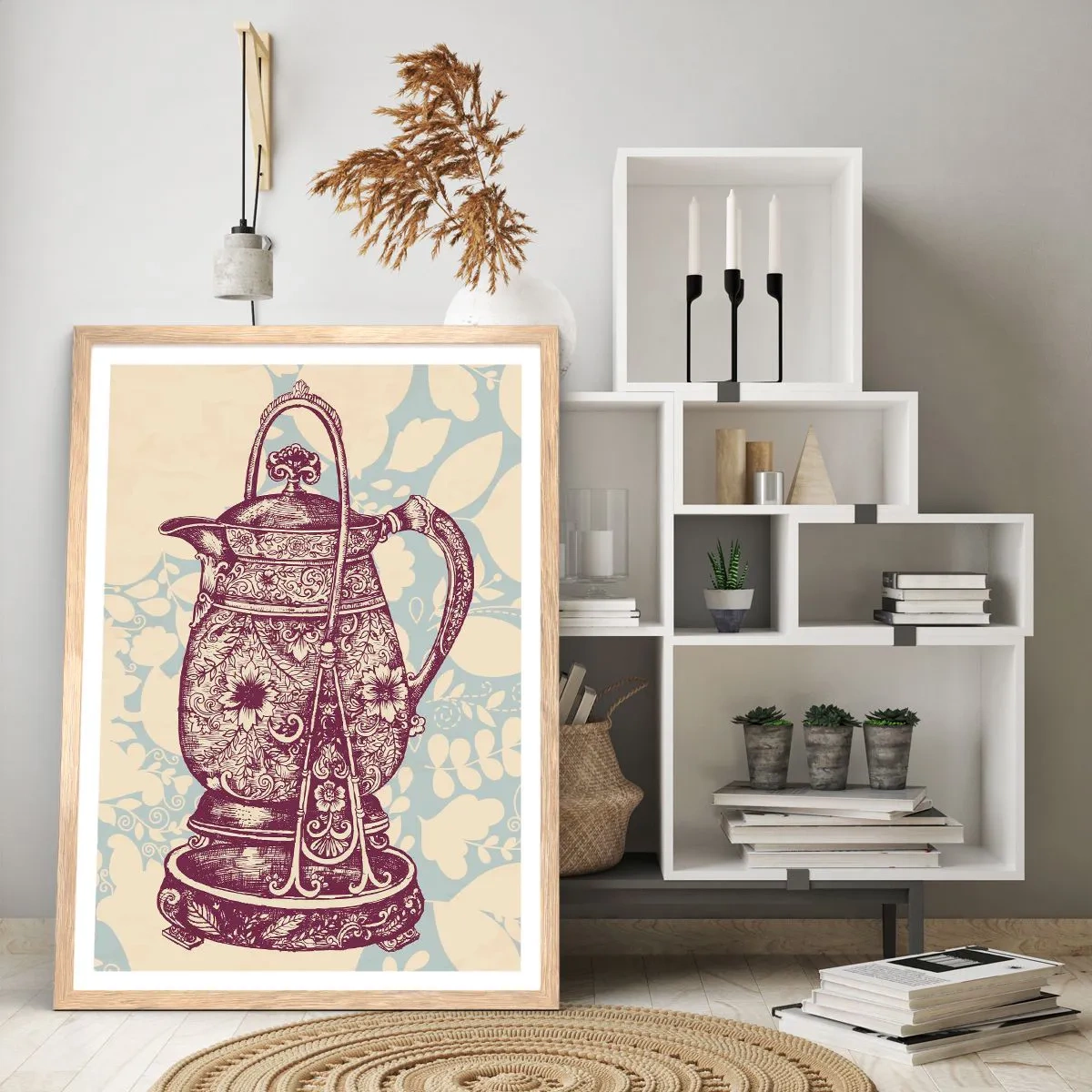 Poster in cornice rovere chiaro - La bellezza del quotidiano - 30x40 cm