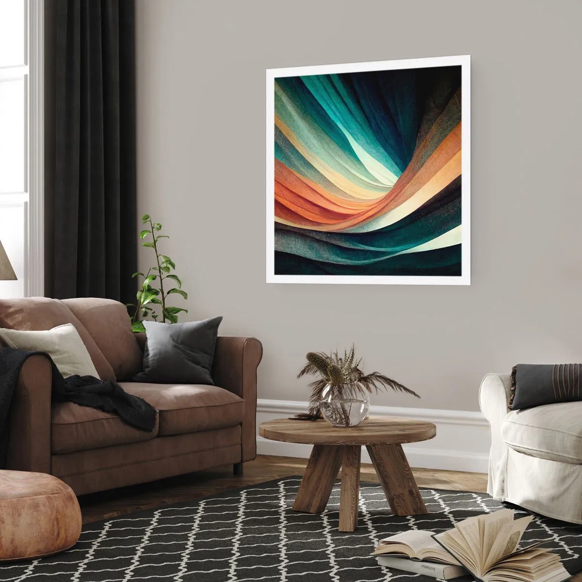 Poster - Intessuto di colore - 40x40 cm