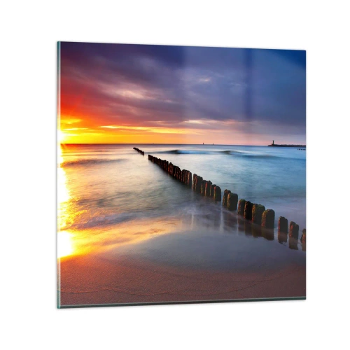 Quadro su vetro - Ascolta il silenzio - 30x30 cm